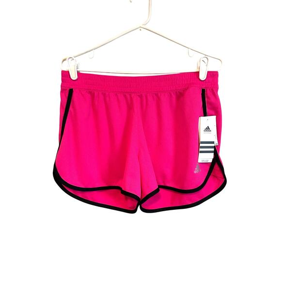 adidas Pants - NWT Adidas Pink Climate Performance Shorts Elastic Waist Drawstring Large